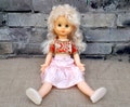 Vintage toy baby doll, girl Vintage plastic toy , Vintage gift decor Old toy.vintage toys are gift children, kids, baby