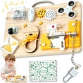 Jumble Dream Busy Board Montessori - Planche Montessori en Bois pour Motricité - Table d'activités Sensoriels pour Autisme -Enfants 1 2 3 4