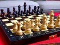 Wooden chessboard brown beige | 27x27 cm / 10.6x10.6 inch | Unique handmade gift for him, father, son, brother, husband, friend, couples