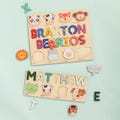 Christmas Gift for Baby Boy and Girl, Personalized Toys for Baby, Toddlers Name Puzzle, Wooden Name Puzzle, Custom Baby Shower Gift, NP04