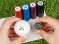 Personalized Name Golf Ball Stamp, Custom Golf Ball Stamp Box, Golf Ball Marker, Color Ink Ball Stamp Accessories, Gift for Golf