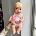 Vintage 90’s 1994 ERTL Coochy Coo Baby Doll Working with Bottle!