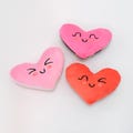 Small Heart Plushies - For Kids - Baby's First Toy - Present For Kids - Valentines Gift - Emotional Support - Pocket - Child Expression
