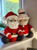 Mr. and Mrs. Clause plush dolls