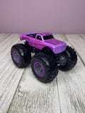 Hot Wheels Monster Trucks Paint Crush Pure Muscle Purple Diecast Metal Monster Truck Vehicle 1:64 Scale