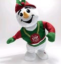 Gemmy Hip Hop Rap Snowman Sings Vanilla Ice Ice Baby Dances  13” Christmas.