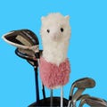 Llama Driver Golf Cover | Pink, Brown, Teal, Yellow, White, Green, Light Blue