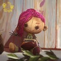 Pre-Order Fanmade Arcane - VI Doll of Powder Acane 2 Crochet Doll Amigurumi, Vi Plush, Vi Figure, VI Plushies, VI  crochet