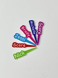 Personalized Cribbage Pegs, Set of 3 Personalized Acrylic Cribbage Pegs, Customized Name Cribbage Pegs