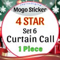 Curtain Call (Set 6) Mono go 4 STAR Sticker (1 piece)