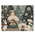 Snowy Winter Forest Scene Puzzle, 500-Piece Jigsaw Game, Family Relaxing Activity, Holiday Gift, Indoor Activity, Nature Lover's Gift