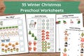 35 Printable Christmas Activities, Winter Kids Activities,Christmas Activity Bundle,Winter Printable Activity,Coloring Pages, Maths, Tracing