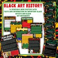 Black History Month Artist Bulletin Board | Black Art Movements Poster Set | Art Teacher, History Teacher Civil Rights Classroom Posters