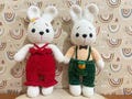 Amigurumi Handmade Crochet Velvet Rabbit Toy , Amigurumi Finished Toy for Christmas Gift, Newborn Gift