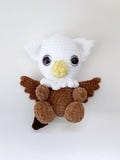 Griffin Stuffed Animal Plushie - Handmade Crochet Amigurumi - Mythical Creature - Soft Toy Gift for Kids & Collectors