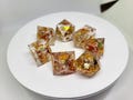 Autumn Leaves - Set of 7 Gaming Dice