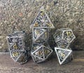 Octopus Cthulhu Hollow Metal Dice Silver n Black Christmas Birthday Boyfriend Girlfriend Gamer