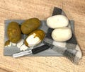1:12 scale potatoes peeling scene kitchen decor realistic handmade russet potatoes mashed potatoes prep station