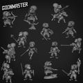 Stalwart Squirrel Miniatures by Goon Master Games - 3D-Printed RPG Minis - Unpainted