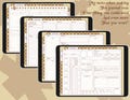 Desert Sandstorm --- DnD Journal - Digital Notebook - Session Tracker - Campaign Journal - 5e - Single Character - World map