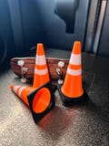 1:8 Scale TRAFFIC CONE(S) For RC Cars, Fingerboard Obstacle, Dioramas. 1,4,10 Pk