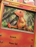 Hand-Crafted 3D Charmander Pokemon Card