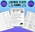 Printable License Plate Game, A Fun Game For Road Trips, Educational and Challenging, Unique Car Trip Game, A Game to Occupy Kids in the Car