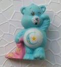 Vintage Care Bears Bedtime Bear w Blanket PVC Blue Figure 1984 Mini Figurine Toy