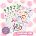 Custom Gift Personalized Poker Playing Cards, Custom Deck of Cards, Coquette Aesthetic, Bow Gifts Personalized Playing Cards, Birthday Gifts