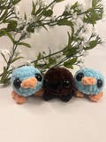 Mini Crochet Platypus Plushy Stuffed Animal Gift Small Cute Platypus Child Gift Plushie Desk Pet Plush Pocket Platypus Keychain Crochet Easy