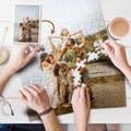 Custom Puzzle Photo with Box - Personalized Jigsaw Puzzles Picture - Photo Puzzle Anniversary Gift - 300, 500, 1000 Piece Puzzles with Box
