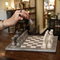 Marble Chess Sets | Marble Chess Gift | Artistic Board Game | Grey and Verona | Elegant Gift for Christmas