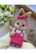 Crochet Bunny Toy, Amigurumi Bunny, Easter Gift, Easter Bunny, Crochet Bunny For Sale, Sleeping Buddy Rabbit, Playmate, Gift Rabbit Toy,Toys
