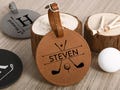 Engraved Golf Bag with Golf Tees,Leather Golf Bag,Groomsmen Gifts,Golf Accessories,Engraved Golf Bag,Golf Gift for Men,Gift for Boyfriend