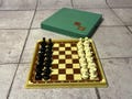 Soviet travelling magnetic chess set 70s vintage in good condition. Great gift for mens, chess lovers and collectors!