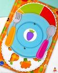 Printable Fruits And Vegetables worksheet, Color Match, Shadow Matching, Silhouette Matching Activity, Busy Book, Quiet Book, Learning Color