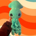 crochet squid plush