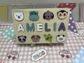 Personalized Educational Name Puzzle, Name Number Puzzles, Wooden Puzzles, Custom Puzzles,  Wooden Toys,educational toys, Baby Gifts