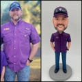 Custom bobbleheads for New year  creative gifts, personalized statue gifts for him, unique bobblehead gifts for him, unique gifts