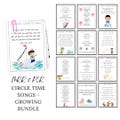 Group Time Song Book MRR and PLR Growing Bundle Preschool Circle Time Songs Editable for Kids with Resell Rights