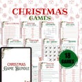 Printable Christmas Game Bundle | Christmas Party Games | Christmas Games Printable | Christmas Family Games | Christmas Trivia