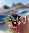 Shadow Sonic Figure Articulated | Shadow The Hedgehog Sonic Hedgehog Crochet Shadow Sonic