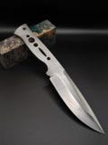 Böhler N690 Stainless Steel Knife Blade Blank – Compact Blade Profile, 60 HRC Hardness, Perfect DIY Gift for Knife Makers