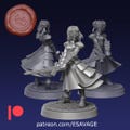 Dark Saber Human Knight Fantasy Miniature Dungeons and Dragons Mini RPG Tabletop Miniature DnD Painting Pathfinder 5e DnD | ES