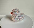 Small Bedazzled Aurora Borealis Rubber Duck