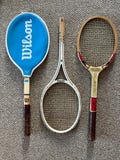 Vintage tennis racket set - 3 rackets and a vinyl cover