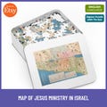 Jigsaw Puzzle 500 Pieces with Tin Map of Jesus' Ministry in Israel Perfect Bible Maps for Study and Teaching