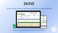 Skins Golf Scorecard, 2-5 Players, 9-18 Holes, No Specials, Carryover