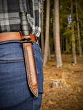 GLOCK Knife 78/81 Leather Sheath, Leather Cover, Handmade (!ONLY SHEATH!)