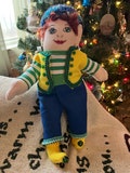 Meet Robert O'Flannery the Elfin! Heart-blossomed Dolls by Irish Julianna!